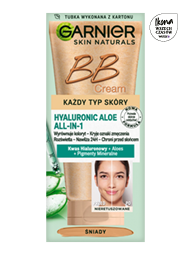 Lekki krem BB Hyaluronic Aloe każdy typ skóry, odcień śniady